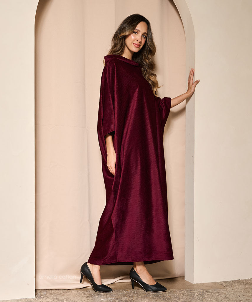 Warmer, gemütlicher Samt-Kaftan