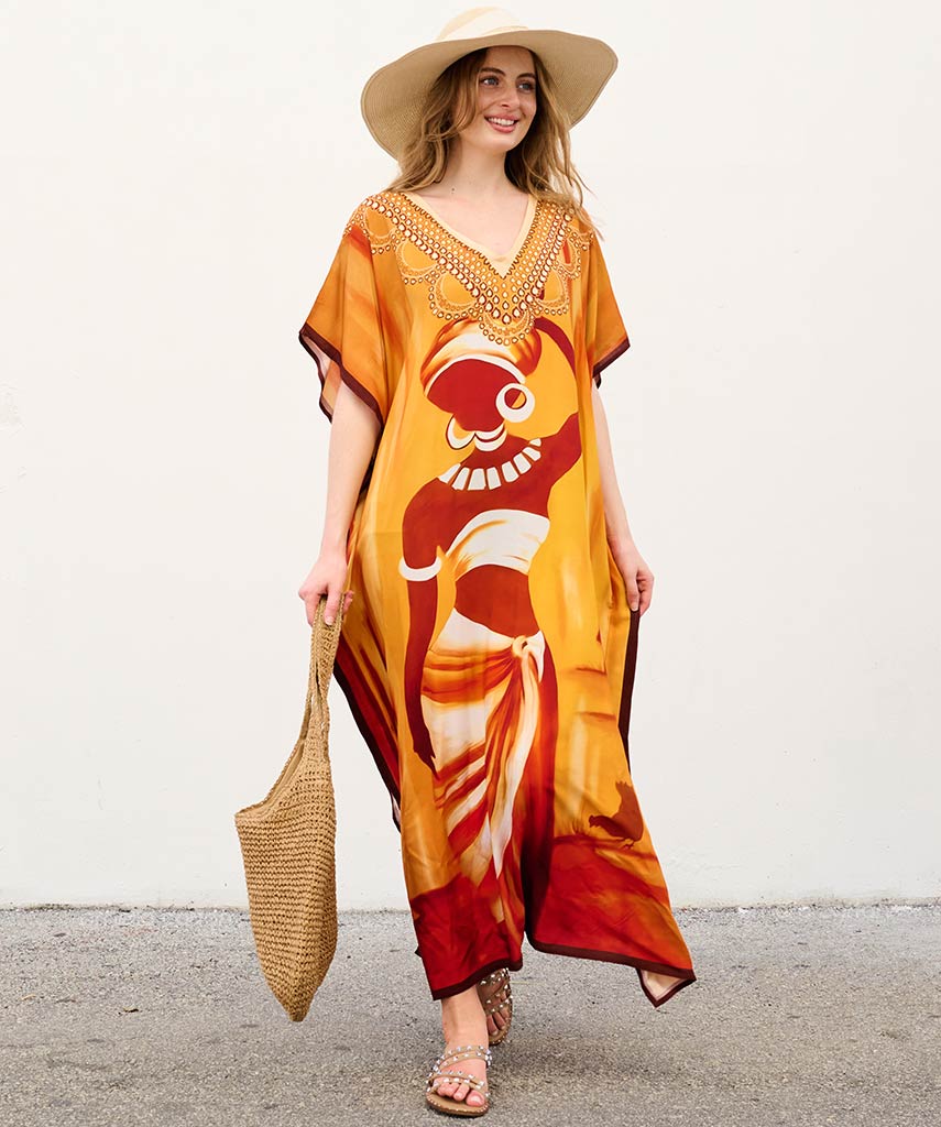 Lockerer, lässiger Kaftan