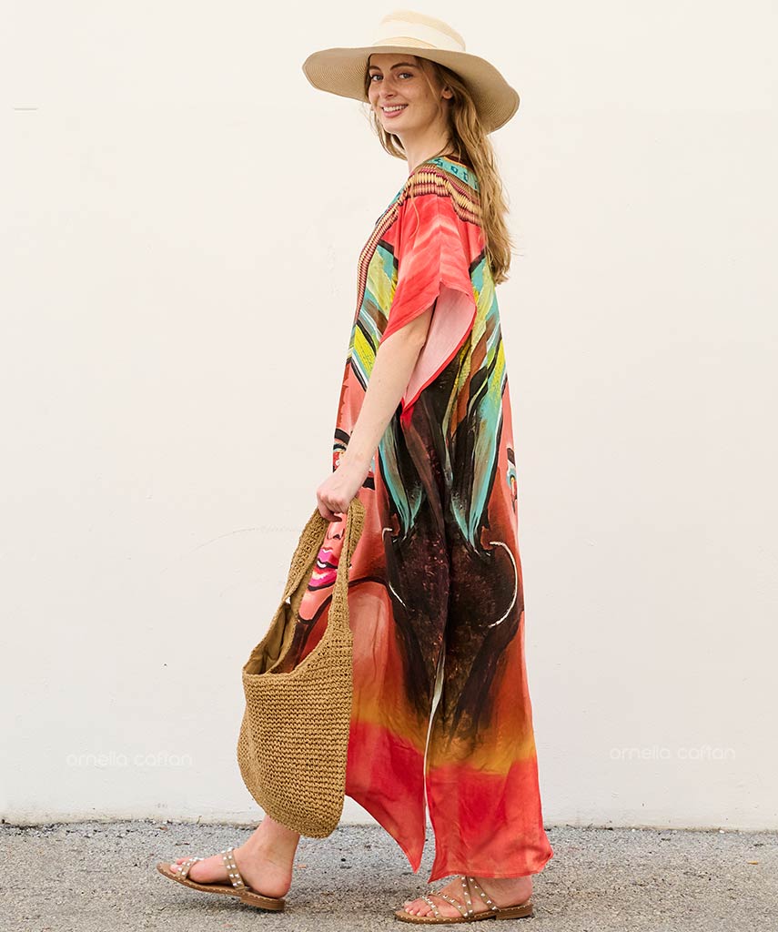 Lockerer, lässiger Kaftan