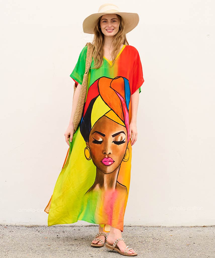 Lockerer, lässiger Kaftan