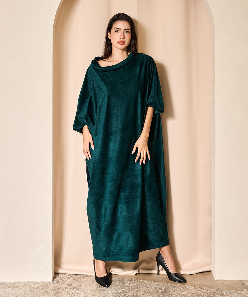 Warmer, gemütlicher Samt-Kaftan