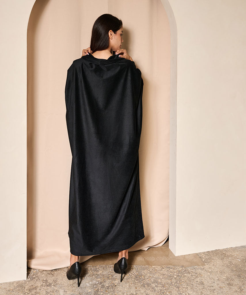 Warmer, gemütlicher Samt-Kaftan