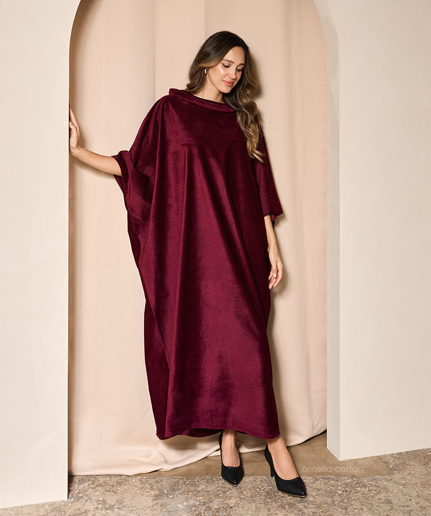 Warmer, gemütlicher Samt-Kaftan