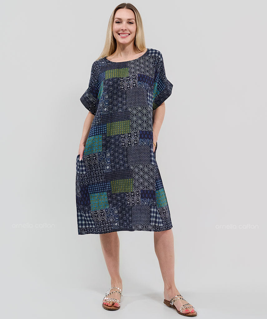 Kurzes, lässiges Taschenkleid