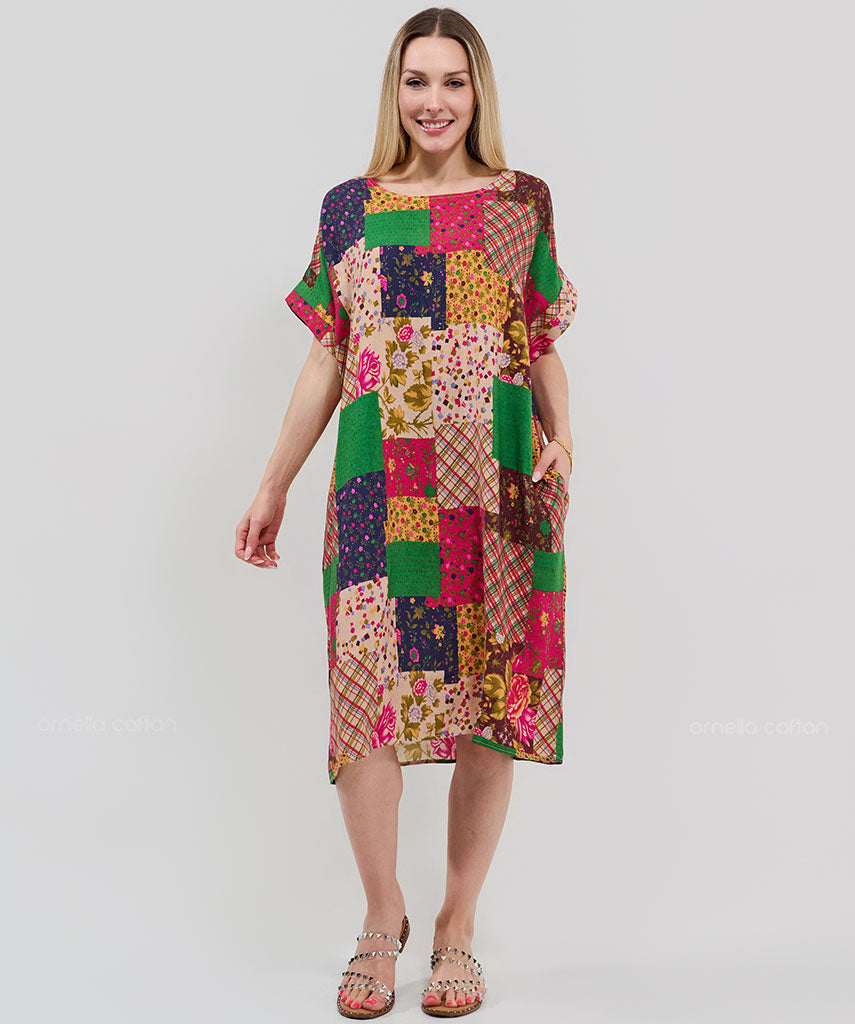 Kurzes, lässiges Taschenkleid