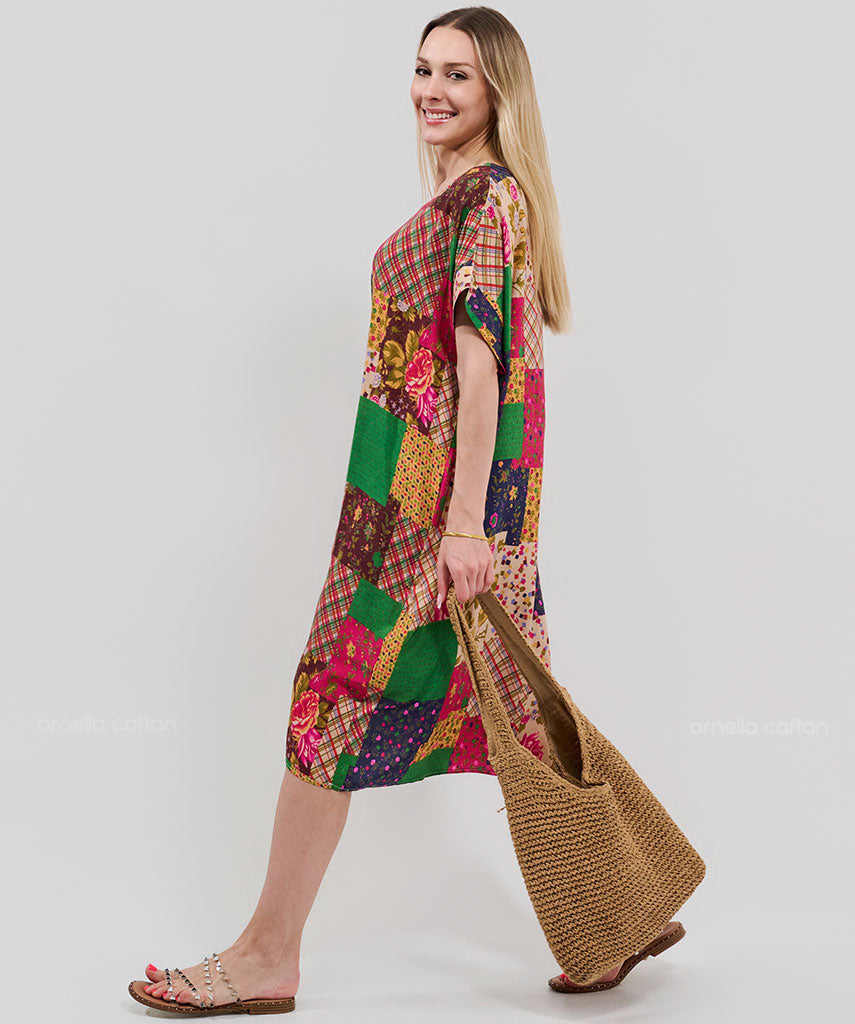 Kurzes, lässiges Taschenkleid