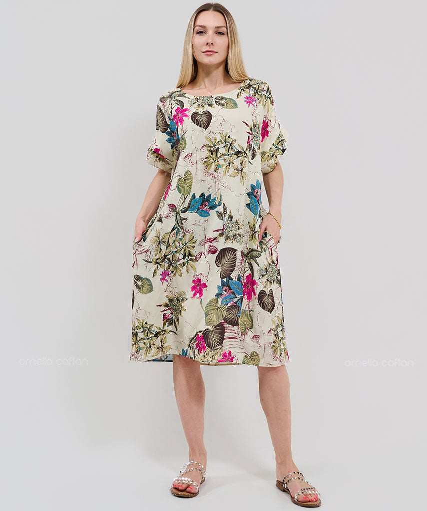 Kurzes, lässiges Taschenkleid