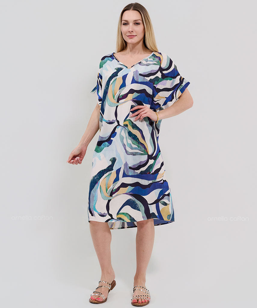 Kurzes, lässiges Taschenkleid