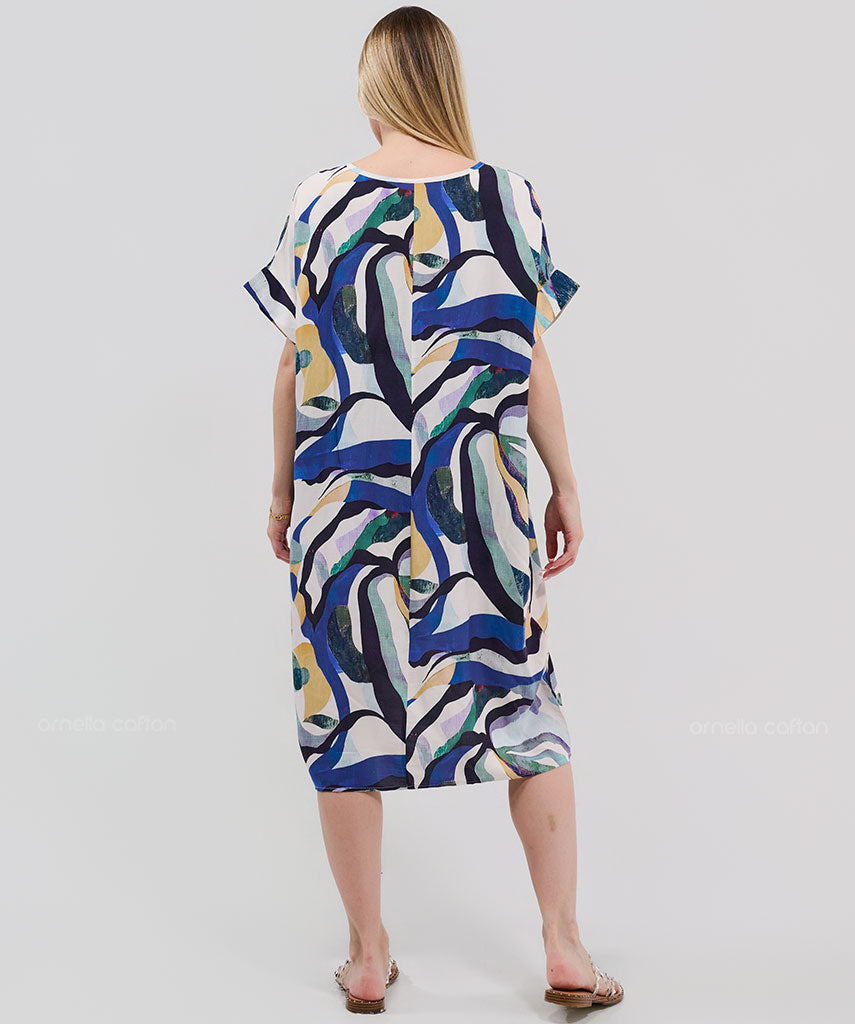 Kurzes, lässiges Taschenkleid