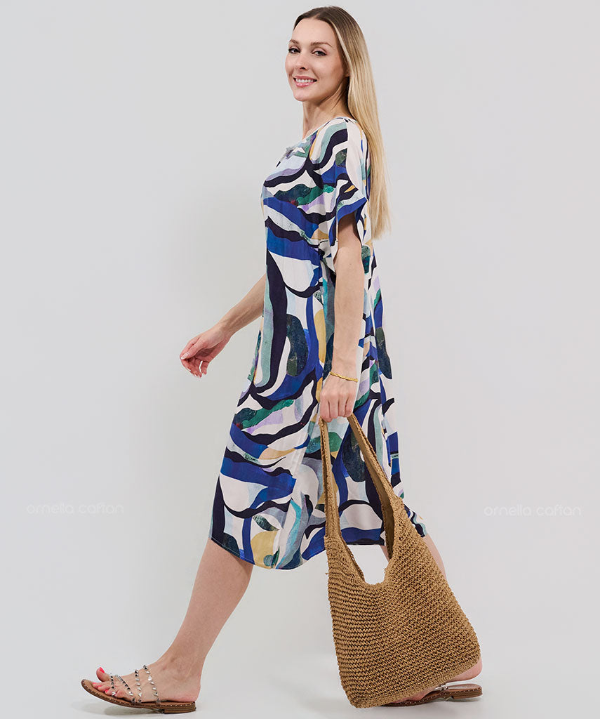 Kurzes, lässiges Taschenkleid