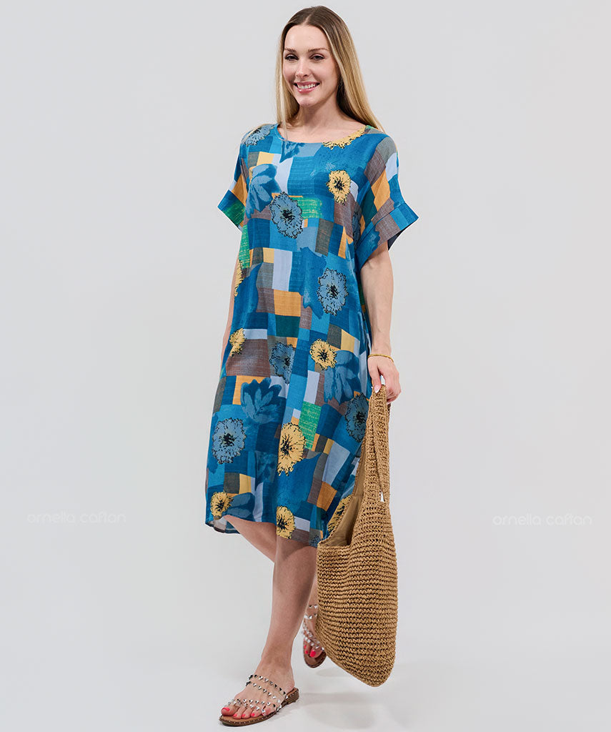 Kurzes, lässiges Taschenkleid