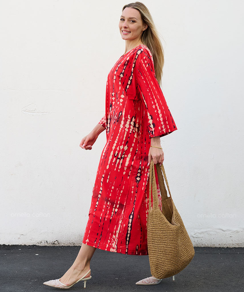 Warmer, gemütlicher Samt-Kaftan