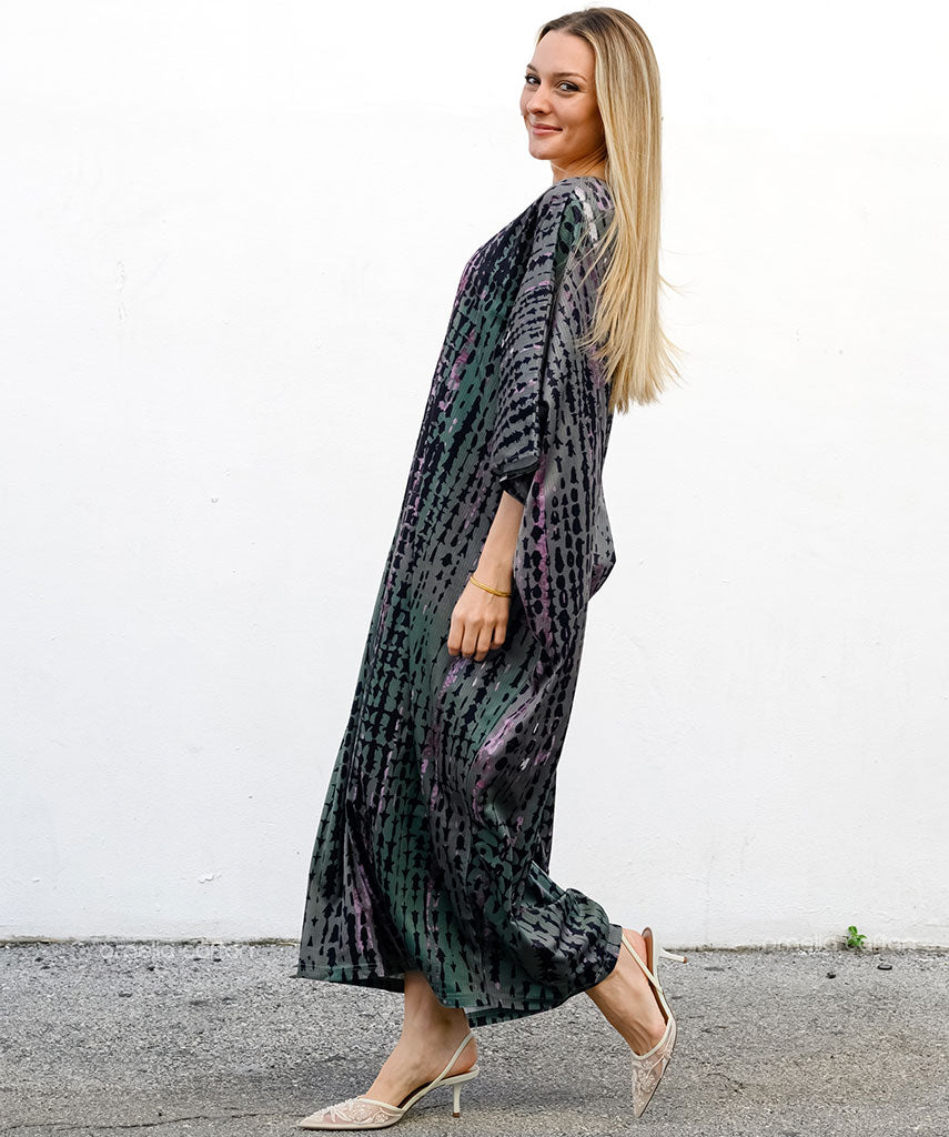 Warmer, gemütlicher Samt-Kaftan