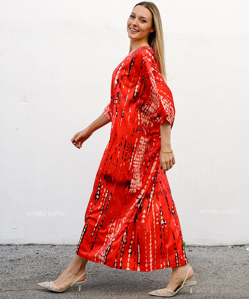 Warmer, gemütlicher Samt-Kaftan