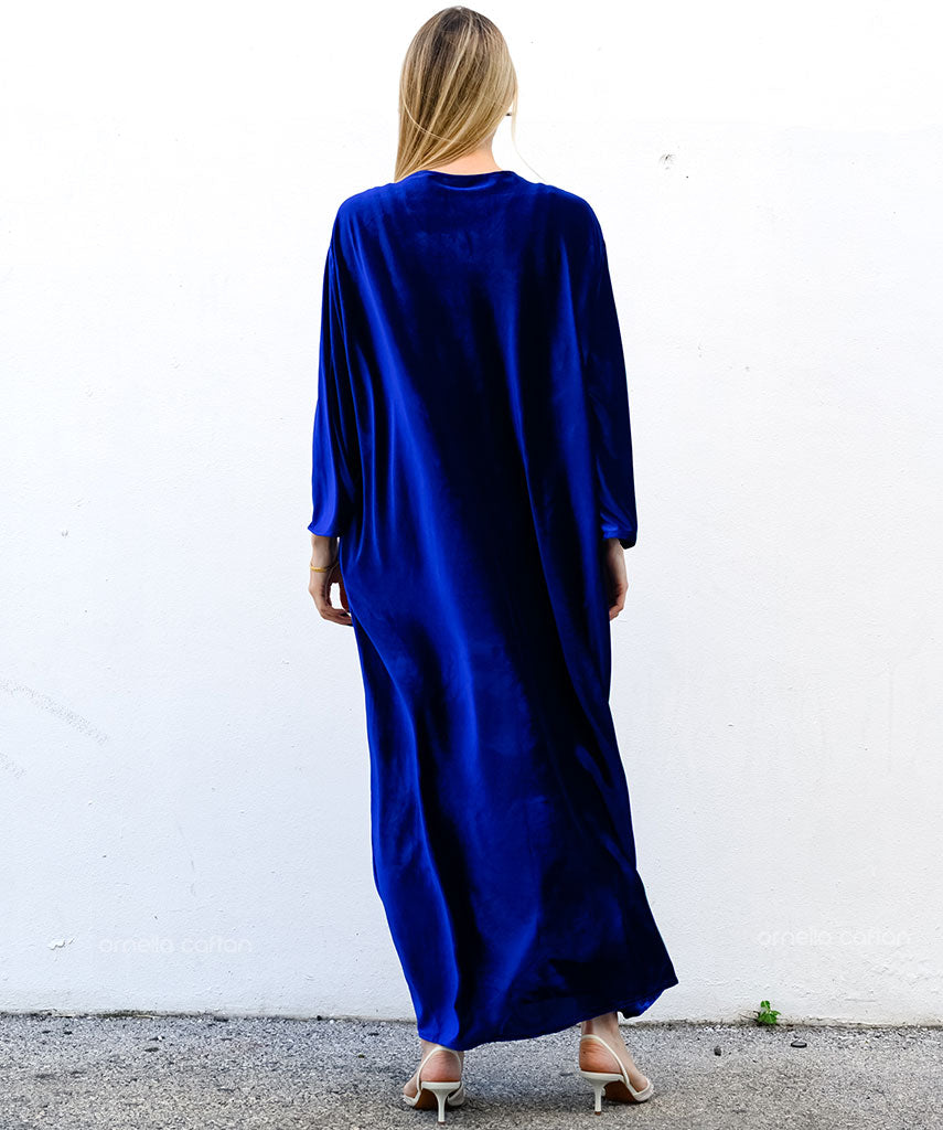 Warmer, gemütlicher Samt-Kaftan