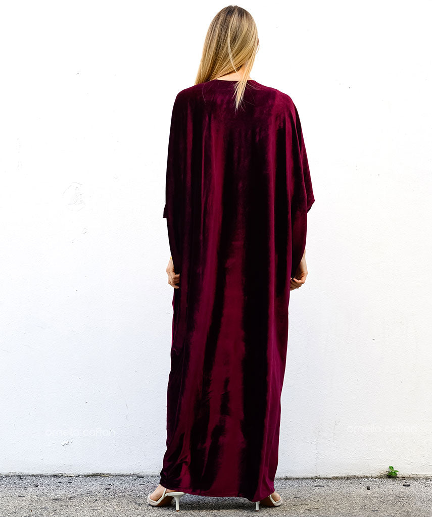 Warmer, gemütlicher Samt-Kaftan