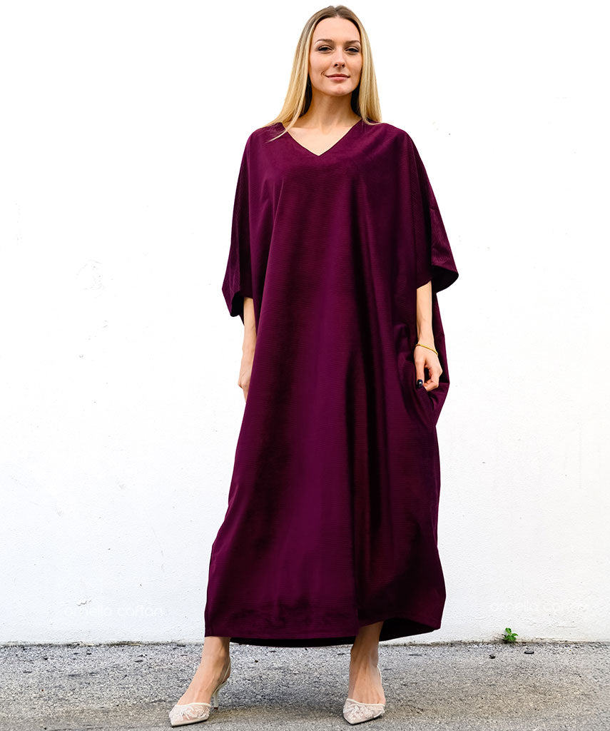 Warmer, gemütlicher Samt-Kaftan