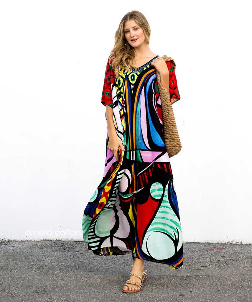 Lockerer, lässiger Kaftan