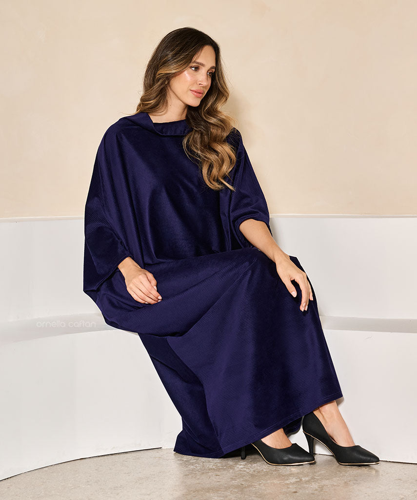 Warmer, gemütlicher Samt-Kaftan