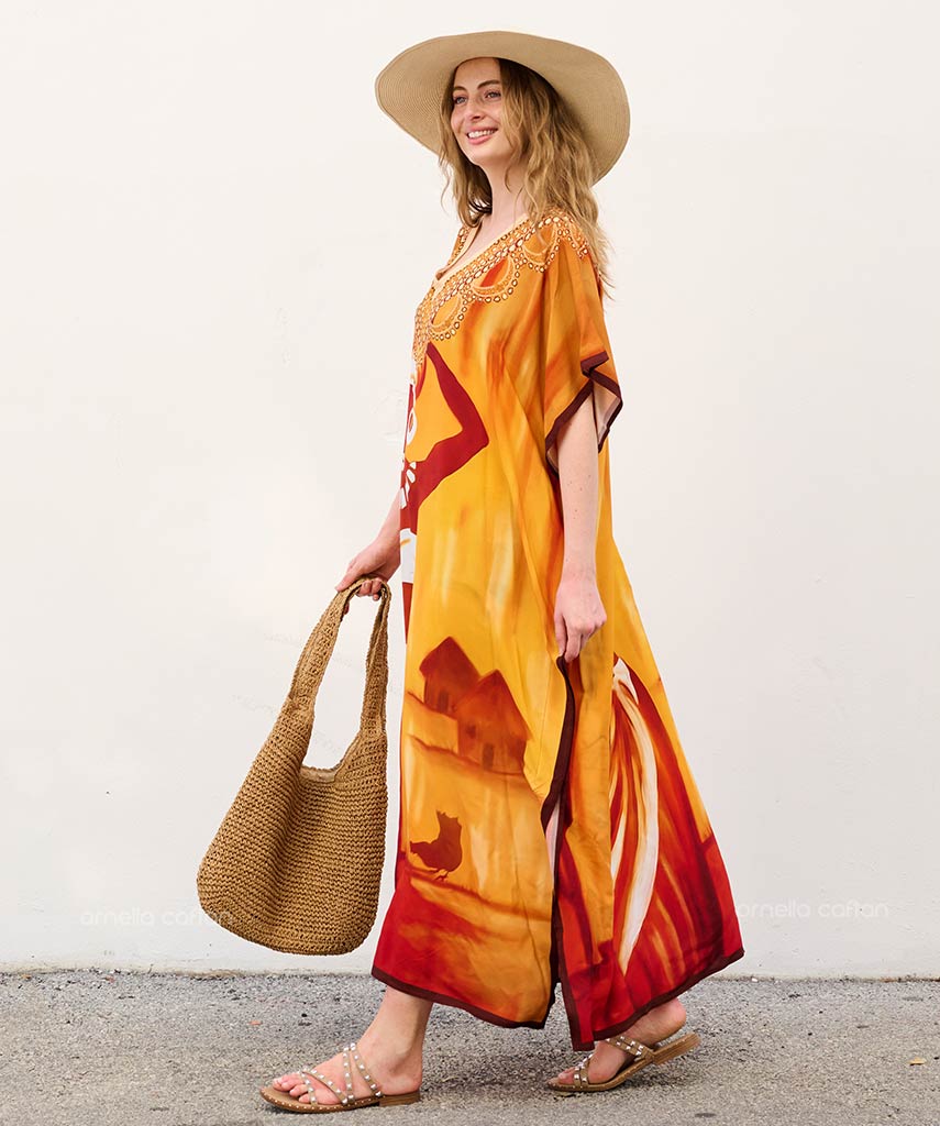 Lockerer, lässiger Kaftan