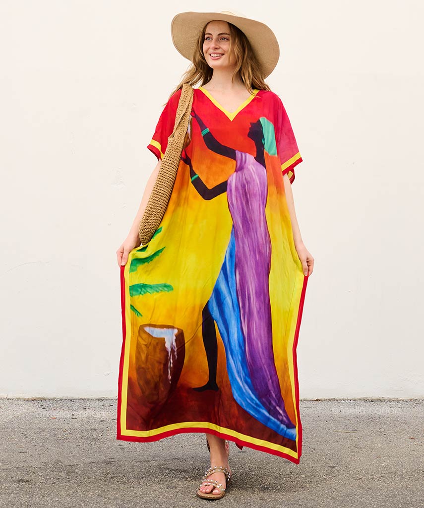 Lockerer, lässiger Kaftan