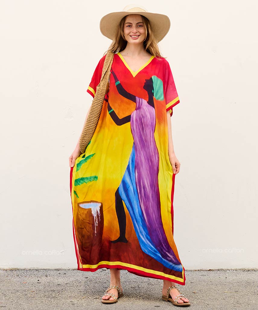 Lockerer, lässiger Kaftan