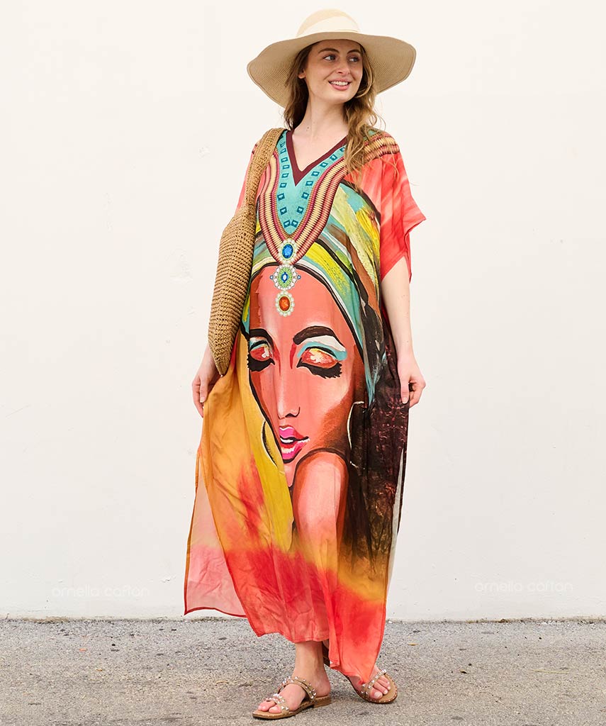 Lockerer, lässiger Kaftan