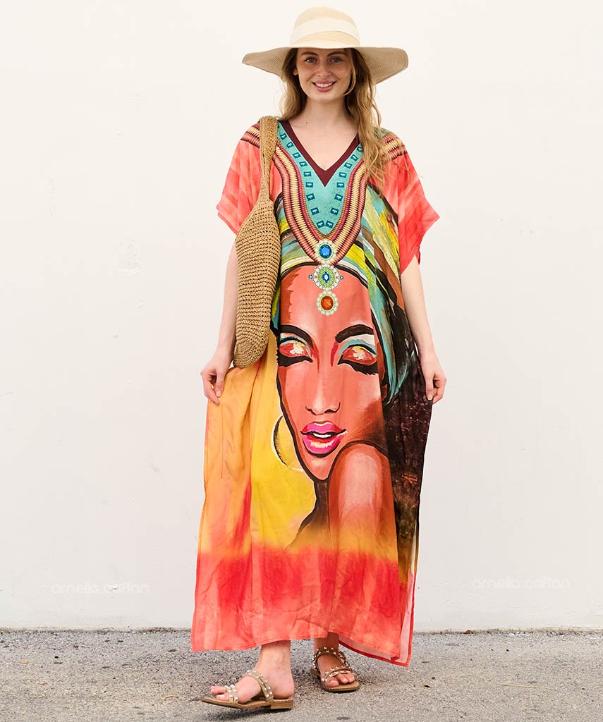 Lockerer, lässiger Kaftan