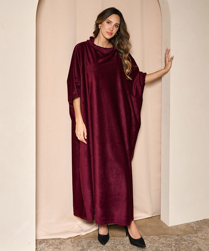 Warmer, gemütlicher Samt-Kaftan