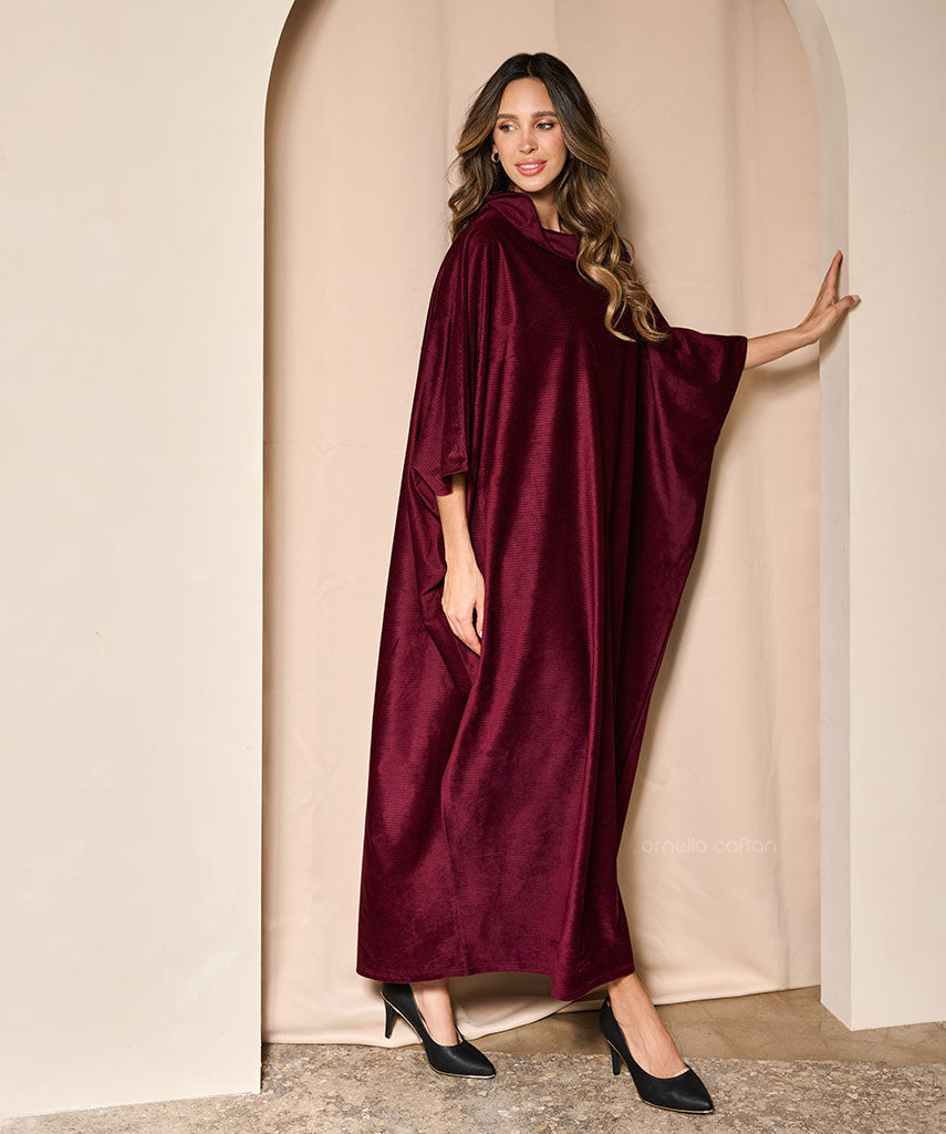 Warmer, gemütlicher Samt-Kaftan