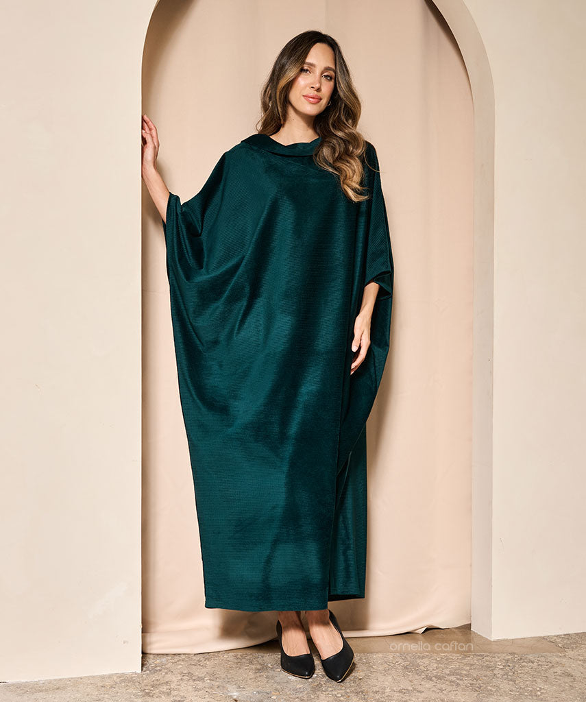 Warmer, gemütlicher Samt-Kaftan