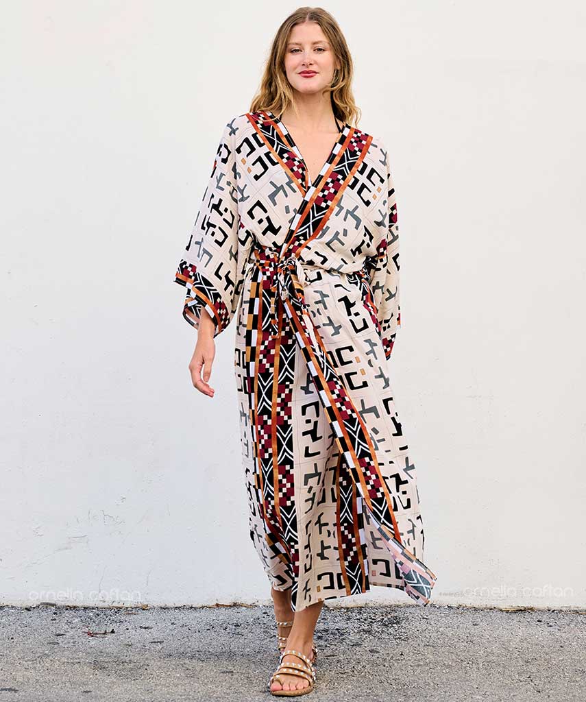 Lockerer, lässiger Kimono