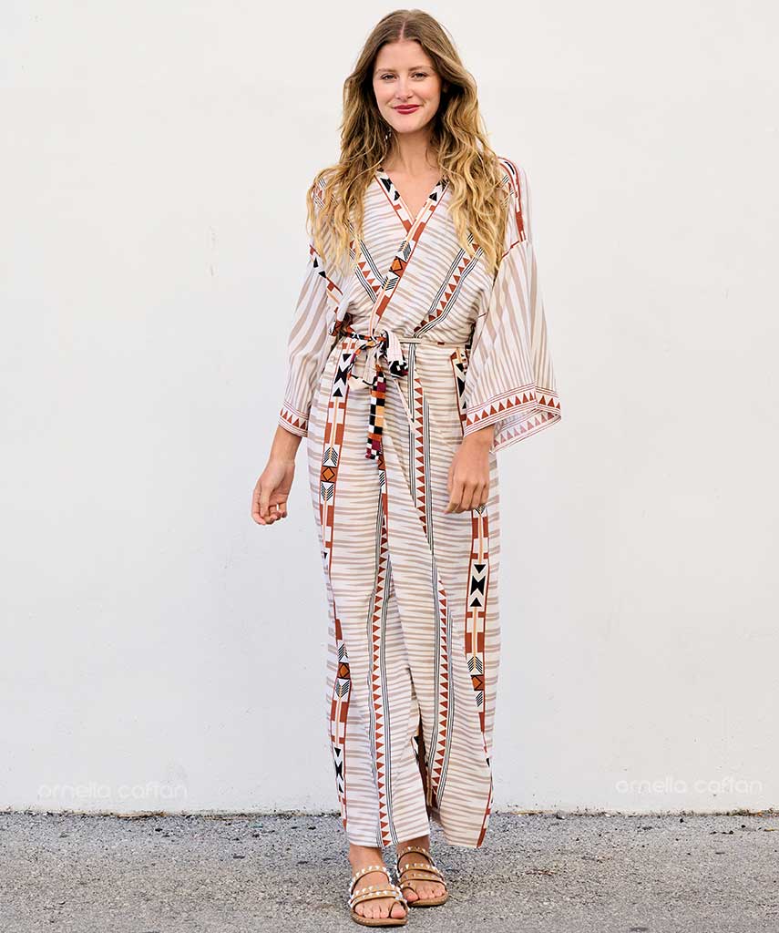 Lockerer, lässiger Kimono