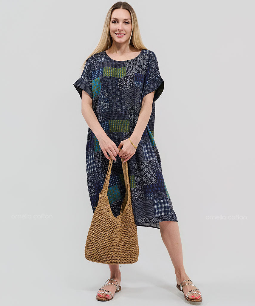 Kurzes, lässiges Taschenkleid