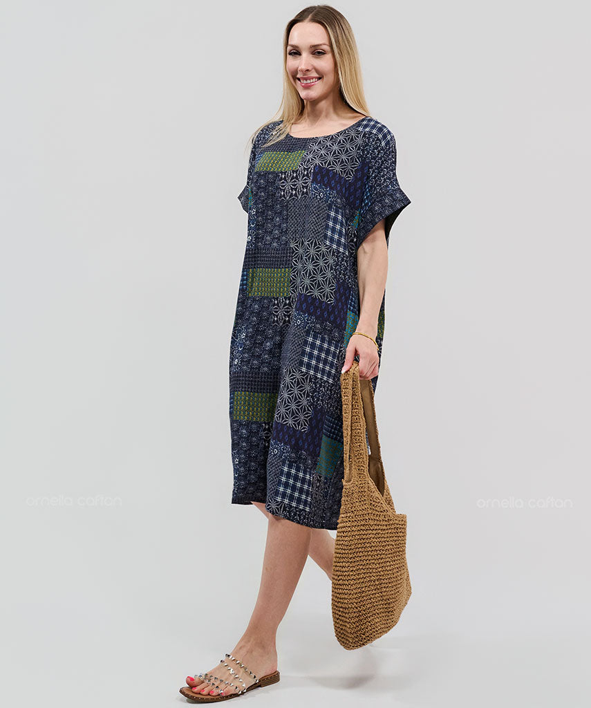 Kurzes, lässiges Taschenkleid