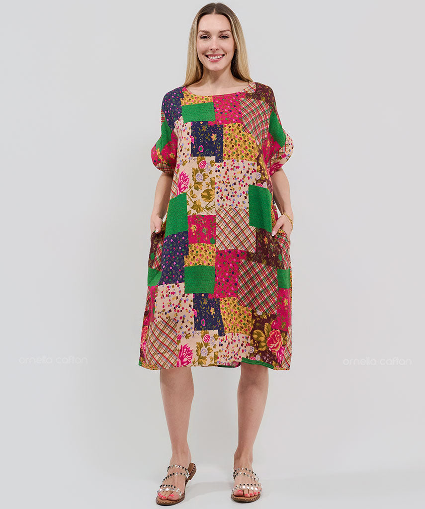 Kurzes, lässiges Taschenkleid