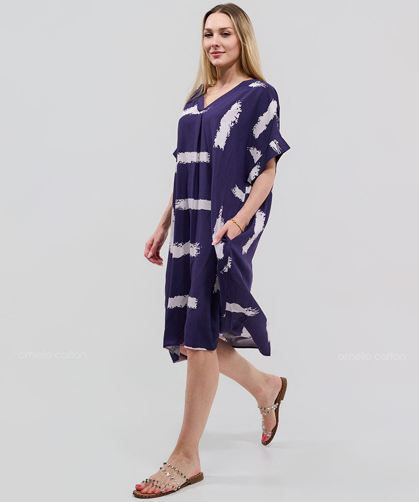 Kurzes, lässiges Taschenkleid