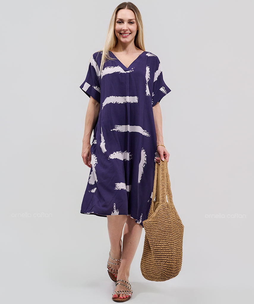 Kurzes, lässiges Taschenkleid