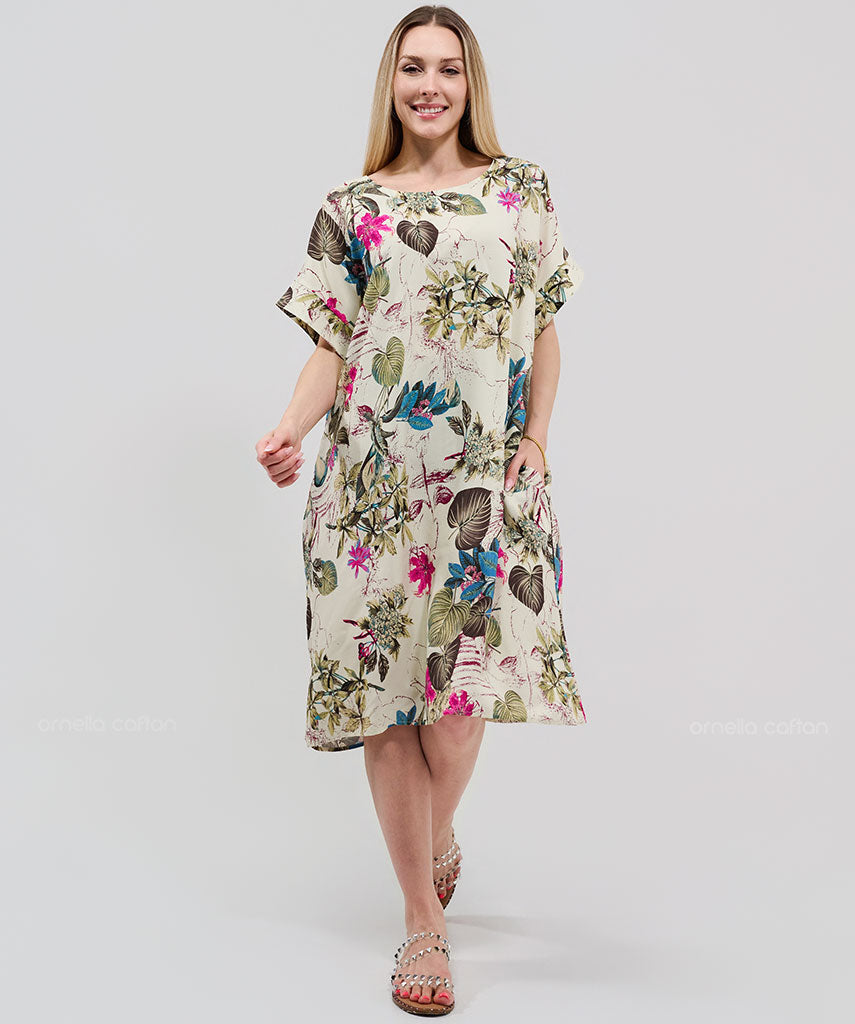Kurzes, lässiges Taschenkleid