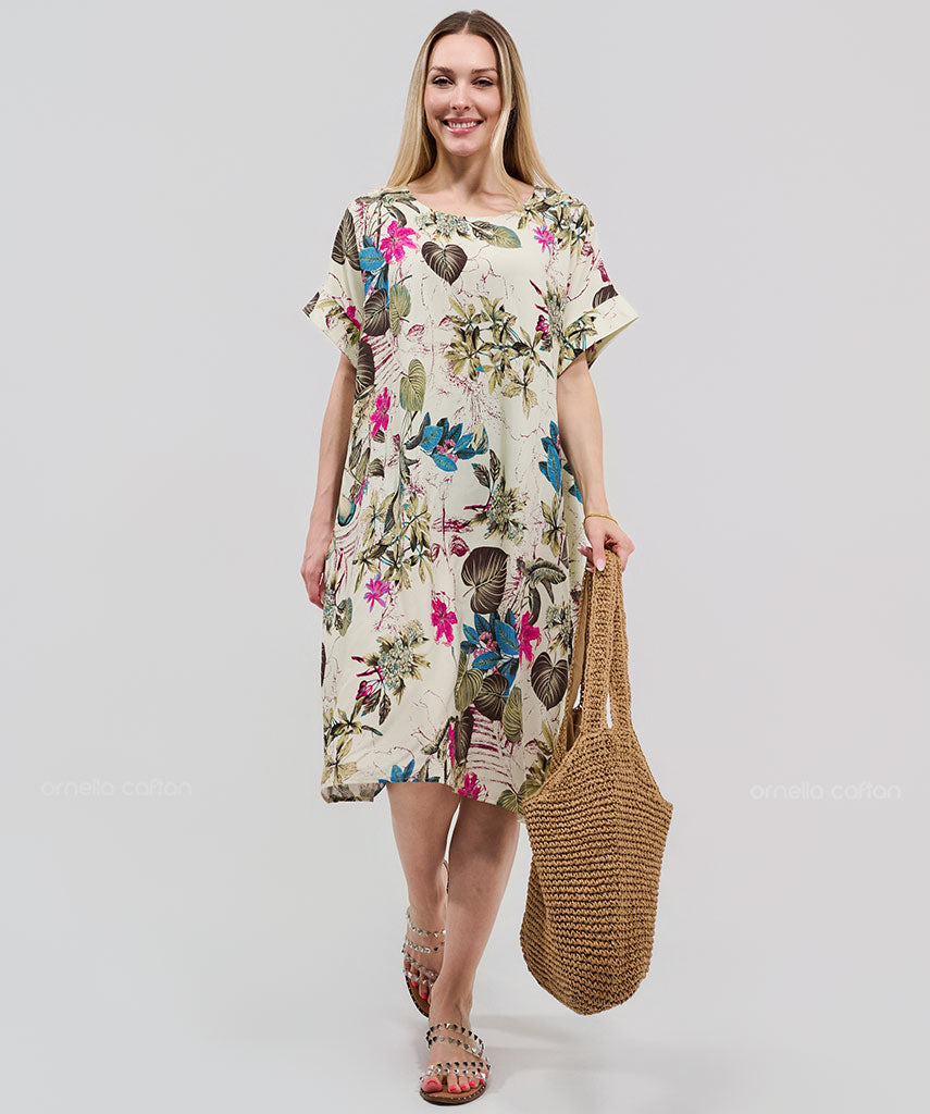 Kurzes, lässiges Taschenkleid