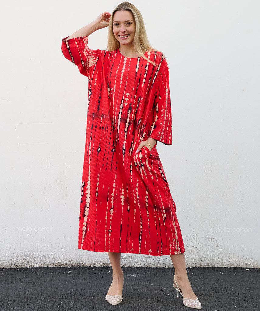 Warmer, gemütlicher Samt-Kaftan