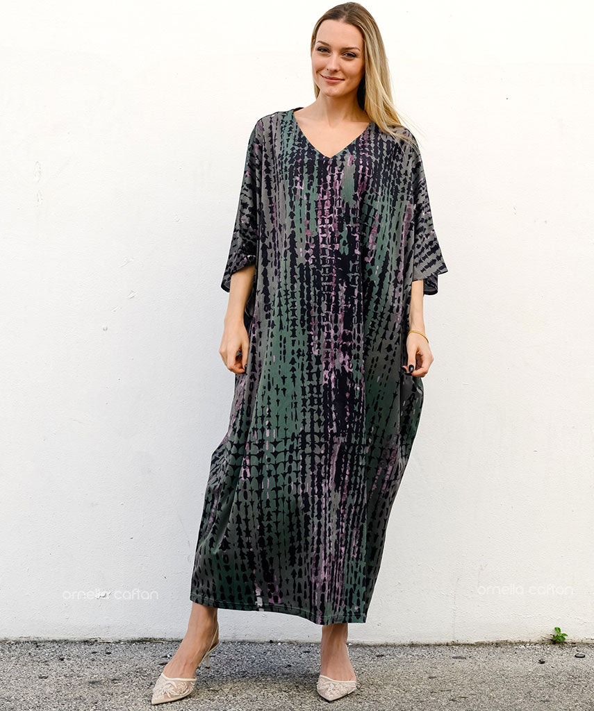 Warmer, gemütlicher Samt-Kaftan