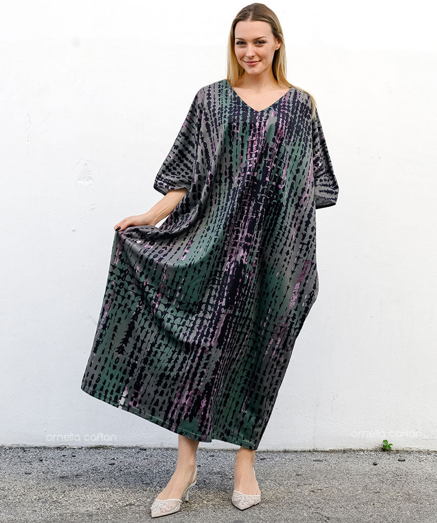 Warmer, gemütlicher Samt-Kaftan