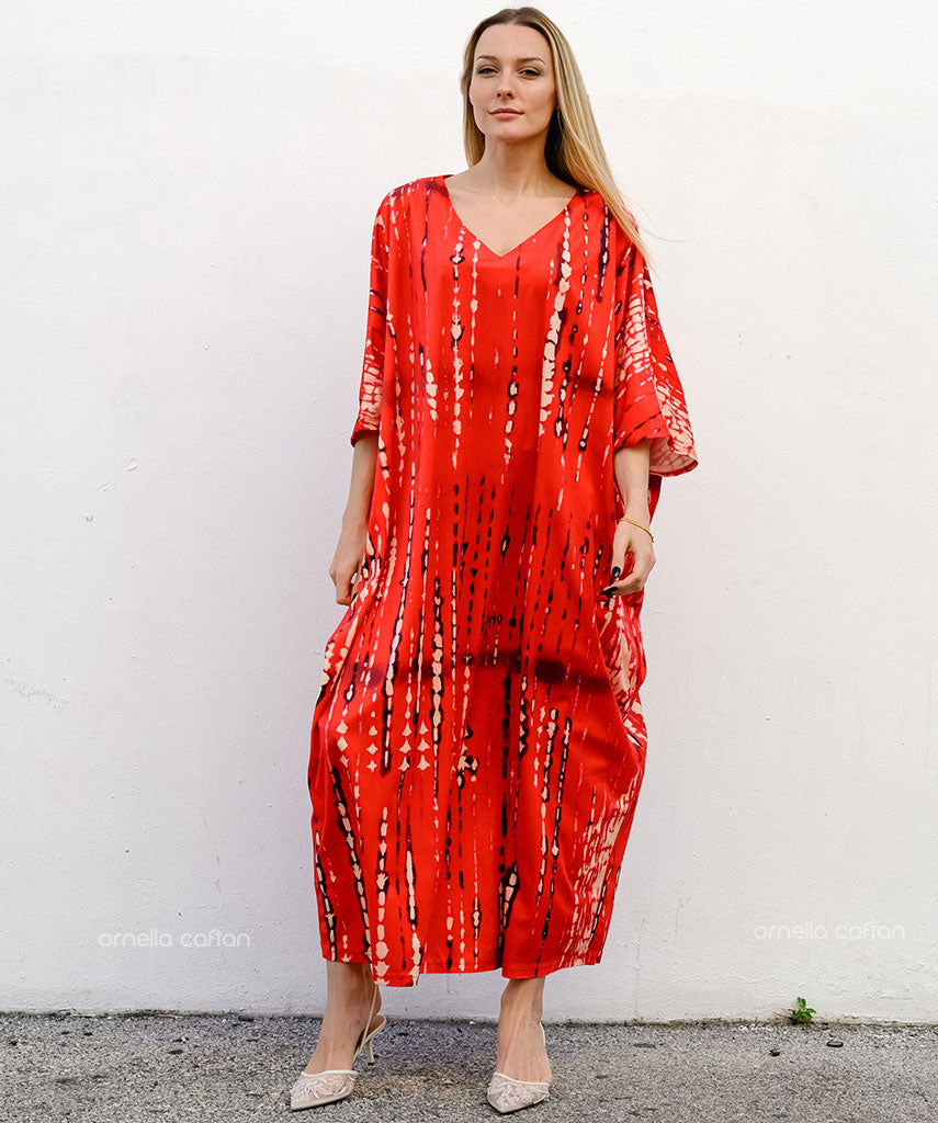 Warmer, gemütlicher Samt-Kaftan