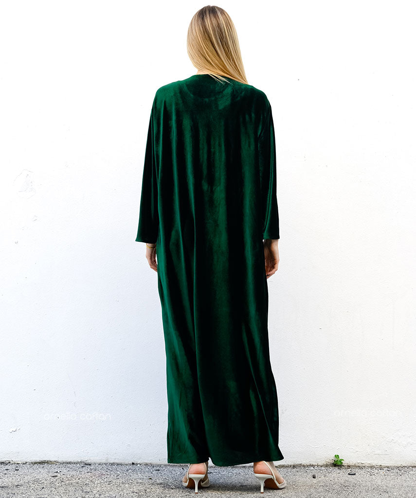 Warmer, gemütlicher Samt-Kaftan