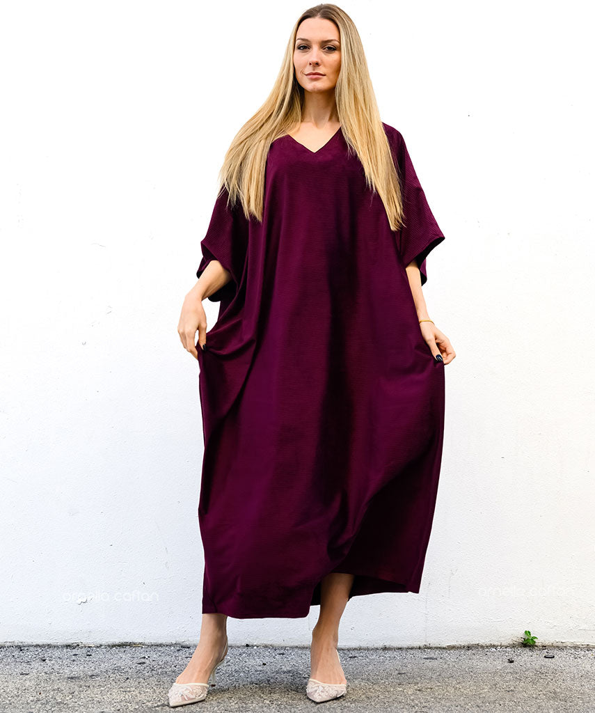 Warmer, gemütlicher Samt-Kaftan