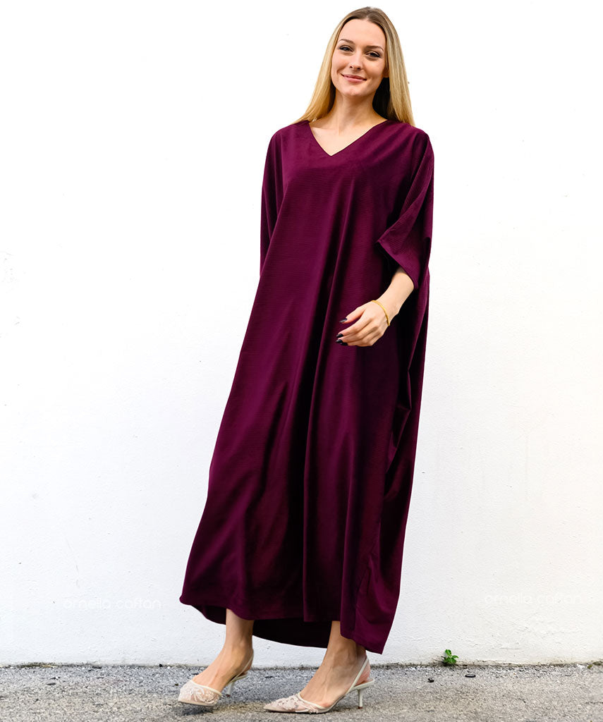 Warmer, gemütlicher Samt-Kaftan