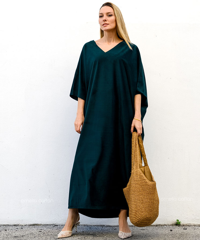 Warmer, gemütlicher Samt-Kaftan