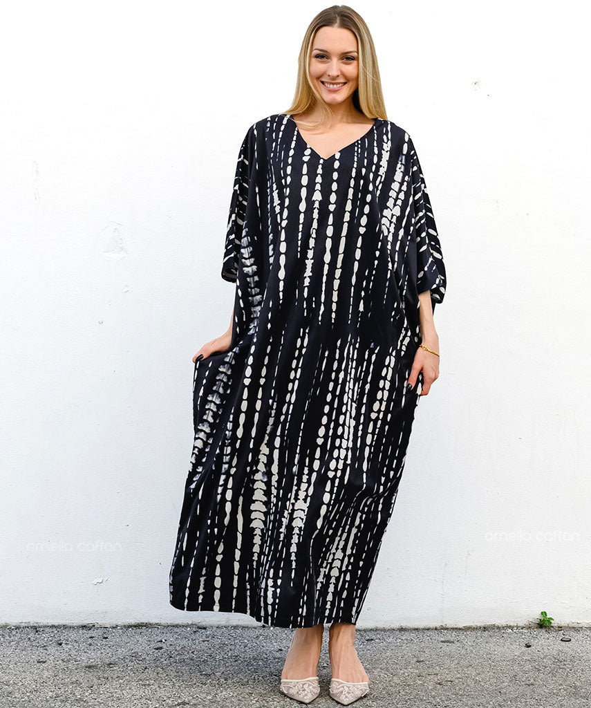 Warmer, gemütlicher Samt-Kaftan